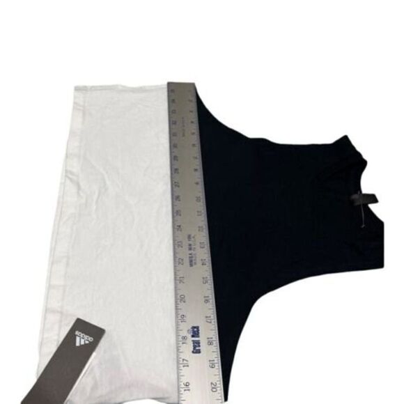 Adidas Hyper Crop Tank Top ED8136 Black Logo Performance Workout Gym - Picture 5 of 11